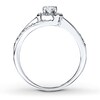 Thumbnail Image 1 of Diamond Engagement Ring 1/3 ct tw Round-cut 14K White Gold