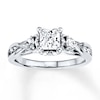 Thumbnail Image 1 of Diamond Engagement Ring 1 ct tw Princess-cut 14K White Gold