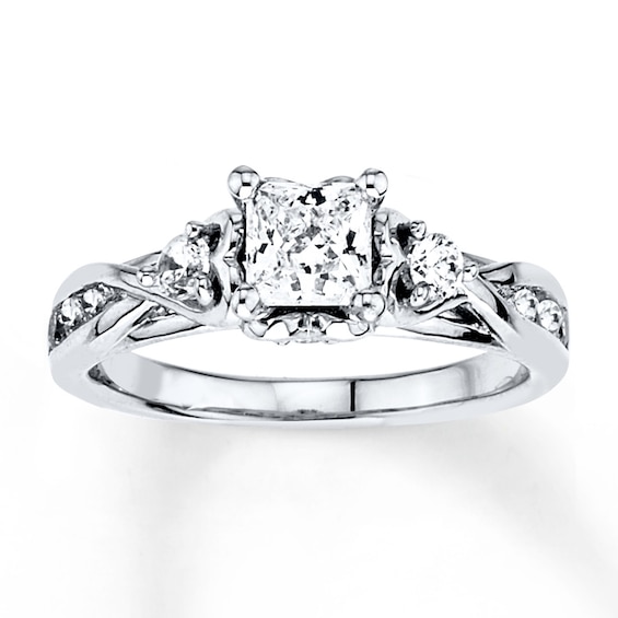 Diamond Engagement Ring 1 ct tw Princess-cut 14K White Gold | Jared