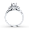 Thumbnail Image 2 of Diamond Engagement Ring 1 ct tw Princess-cut 14K White Gold