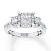 Thumbnail Image 0 of Diamond Engagement Ring 3/4 ct tw Princess-cut 14K White Gold