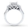 Thumbnail Image 1 of Diamond Engagement Ring 3/4 ct tw Princess-cut 14K White Gold