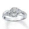 Thumbnail Image 1 of Diamond 3-Stone Ring 3/8 ct tw Round-cut 14K White Gold