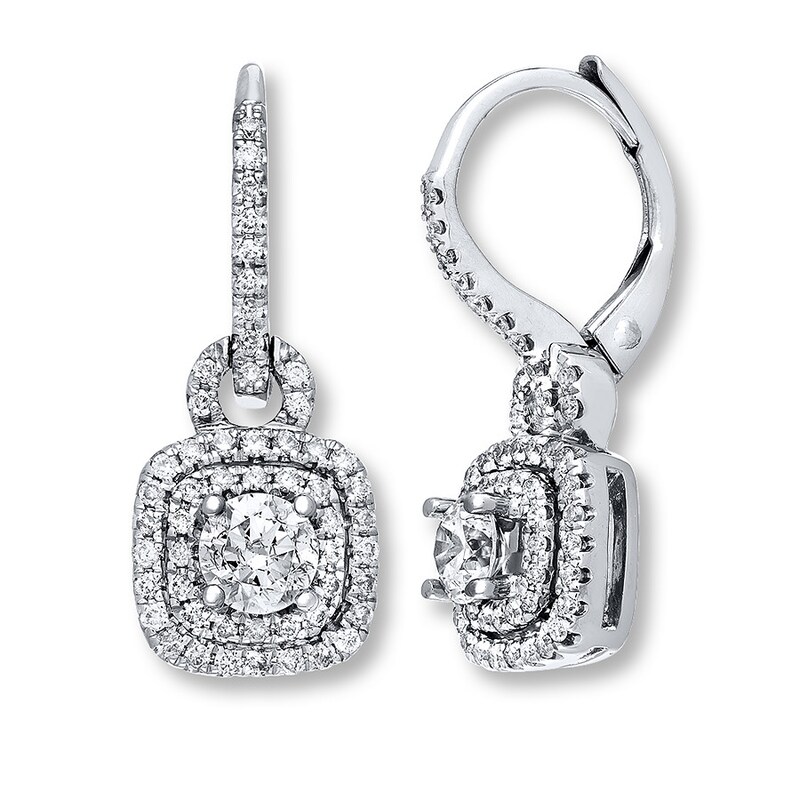 Neil Lane Earrings 7/8 ct tw Diamonds 14K White Gold | Jared