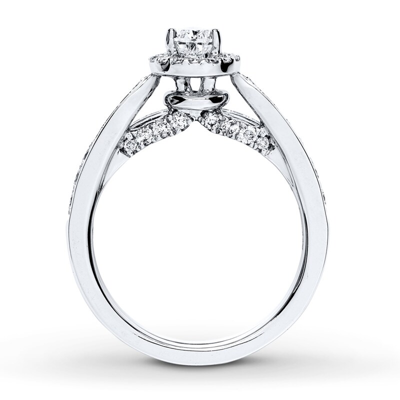 Diamond Bridal Set 1-1/5 ct tw Pear-Shaped 14K White Gold