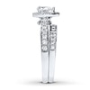 Thumbnail Image 2 of Diamond Bridal Set 1-1/5 ct tw Pear-Shaped 14K White Gold