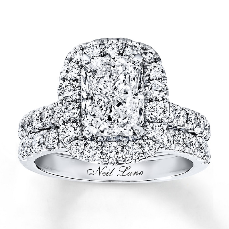 Main Image 1 of Neil Lane Bridal Set 3-1/3 ct tw Diamonds 14K White Gold