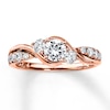 Thumbnail Image 0 of Diamond Engagement Ring 7/8 ct tw Round-cut 14K Rose Gold