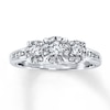 Thumbnail Image 0 of Diamond 3-Stone Ring 1/2 ct tw Round-cut 14K White Gold