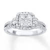 Thumbnail Image 0 of Diamond Engagement Ring 1-1/5 ct tw Round-cut 14K White Gold