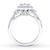 Thumbnail Image 1 of Diamond Engagement Ring 1-1/5 ct tw Round-cut 14K White Gold