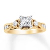 Thumbnail Image 0 of Diamond Engagement Ring 1 ct tw Princess-cut 14K Yellow Gold