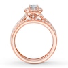 Thumbnail Image 1 of Diamond Bridal Set 1/2 carat tw Round-cut 14K Rose Gold