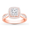Thumbnail Image 0 of Diamond Engagement Ring 7/8 ct tw Round-cut 14K Rose Gold