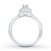 Thumbnail Image 2 of Diamond Bridal Set 5/8 ct tw Oval-cut 14K White Gold