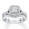 Thumbnail Image 1 of Diamond Bridal Set 1 ct tw Princess-cut 14K White Gold