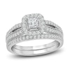 Thumbnail Image 1 of Diamond Bridal Set 3/4 ct tw Princess-cut 14K White Gold