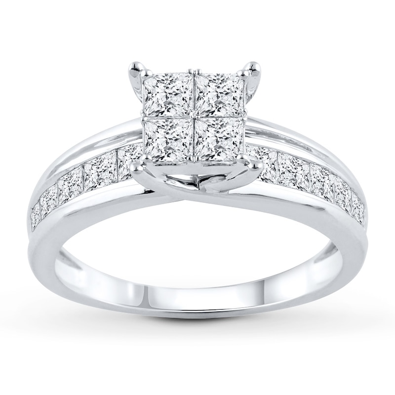 Complete Princess Cut Engagement Ring