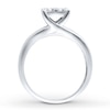 Thumbnail Image 3 of Diamond Engagement Ring 1-1/2 ct tw Princess-cut 14K White Gold