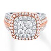 Thumbnail Image 0 of Diamond Engagement Ring 2 ct tw Round-cut 14K Two-Tone Gold