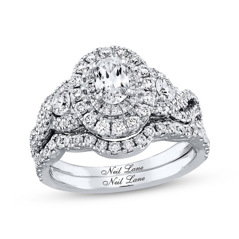 Neil Lane Bridal Set 1-1/2 ct tw Diamonds 14K White Gold