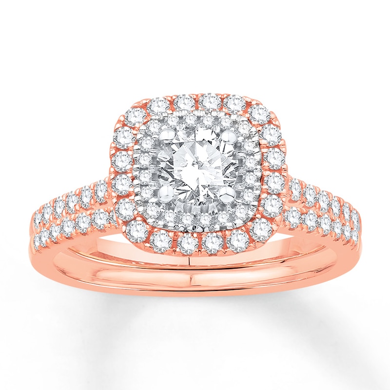 Main Image 1 of Diamond Bridal Set 3/4 ct tw Round-cut 14K Two-Tone Gold