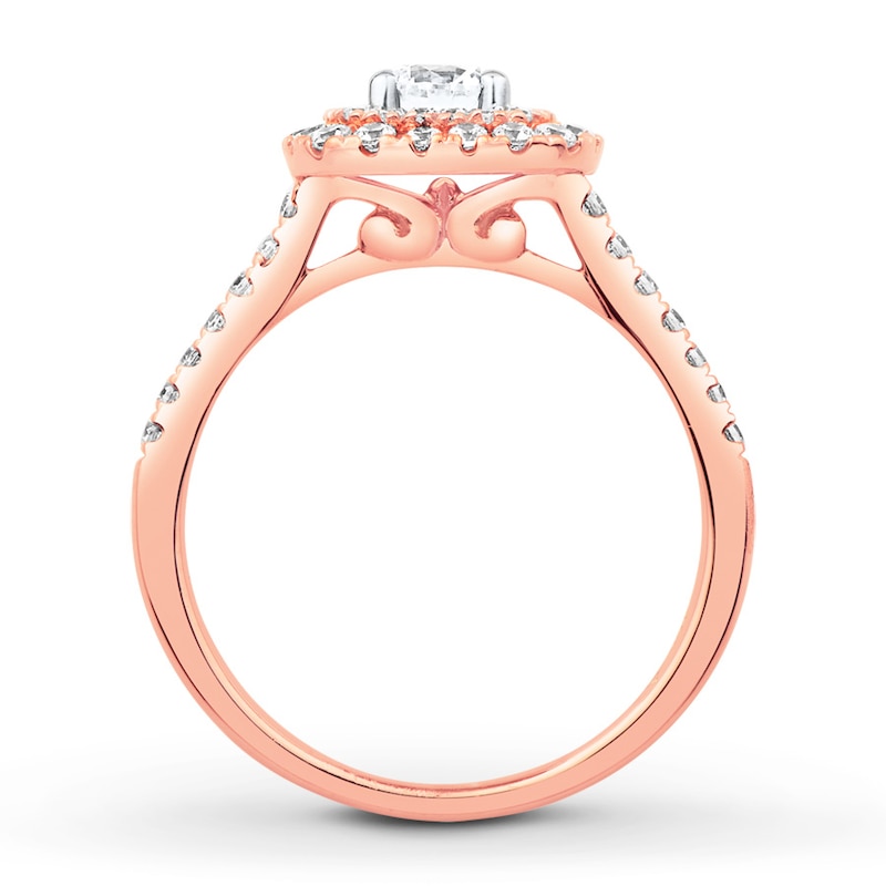 Main Image 2 of Diamond Bridal Set 3/4 ct tw Round-cut 14K Two-Tone Gold