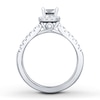 Thumbnail Image 1 of Diamond Bridal Set 7/8 ct tw Princess/Round Platinum