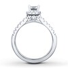 Thumbnail Image 2 of Diamond Bridal Set 7/8 ct tw Princess/Round Platinum