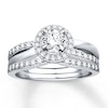Thumbnail Image 0 of Diamond Bridal Set 3/4 ct tw Round-cut Platinum