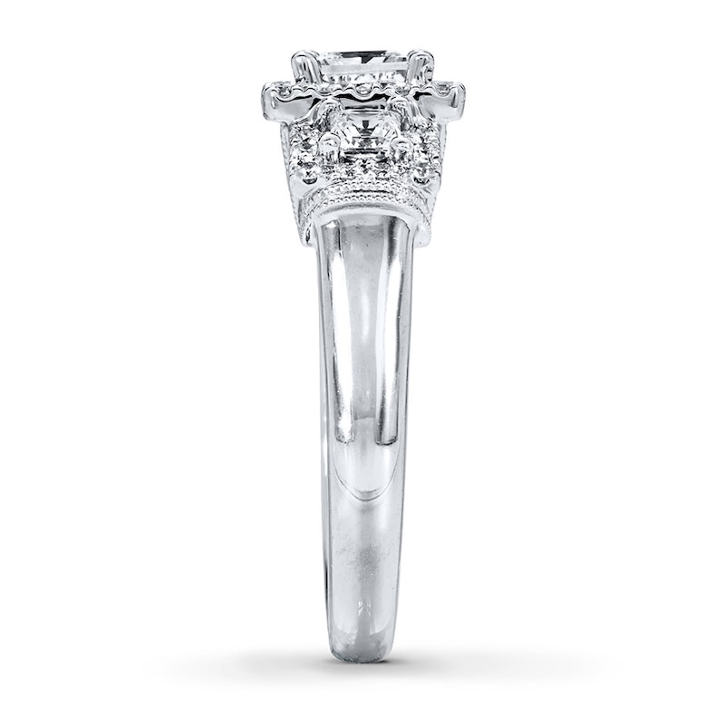 Vera Wang LOVE Diamond 3-Stone Ring 1-1/2 ct tw 14K White Gold
