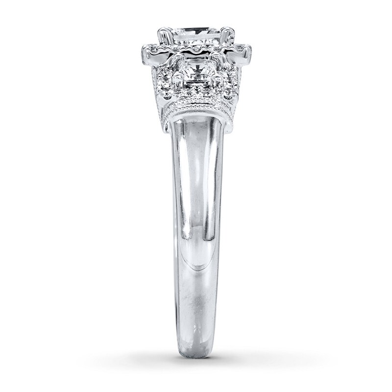 Main Image 3 of Vera Wang LOVE Diamond 3-Stone Ring 1-1/2 ct tw 14K White Gold