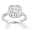 Thumbnail Image 0 of Diamond Engagement Ring 1-3/8 ct tw Round-cut 14K White Gold