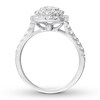 Thumbnail Image 1 of Diamond Engagement Ring 1-3/8 ct tw Round-cut 14K White Gold