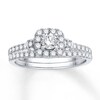 Thumbnail Image 0 of Diamond Bridal Set 5/8 ct tw Round-cut 14K White Gold