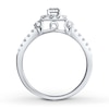 Thumbnail Image 2 of Diamond Bridal Set 5/8 ct tw Round-cut 14K White Gold