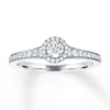 Thumbnail Image 1 of Diamond Engagement Ring 3/8 ct tw Round-cut 14K White Gold