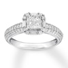 Thumbnail Image 0 of Diamond Engagement Ring 7/8 ct tw Princess-cut 14K White Gold