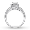 Thumbnail Image 1 of Diamond Engagement Ring 7/8 ct tw Princess-cut 14K White Gold