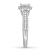 Thumbnail Image 2 of Diamond Engagement Ring 7/8 ct tw Princess-cut 14K White Gold