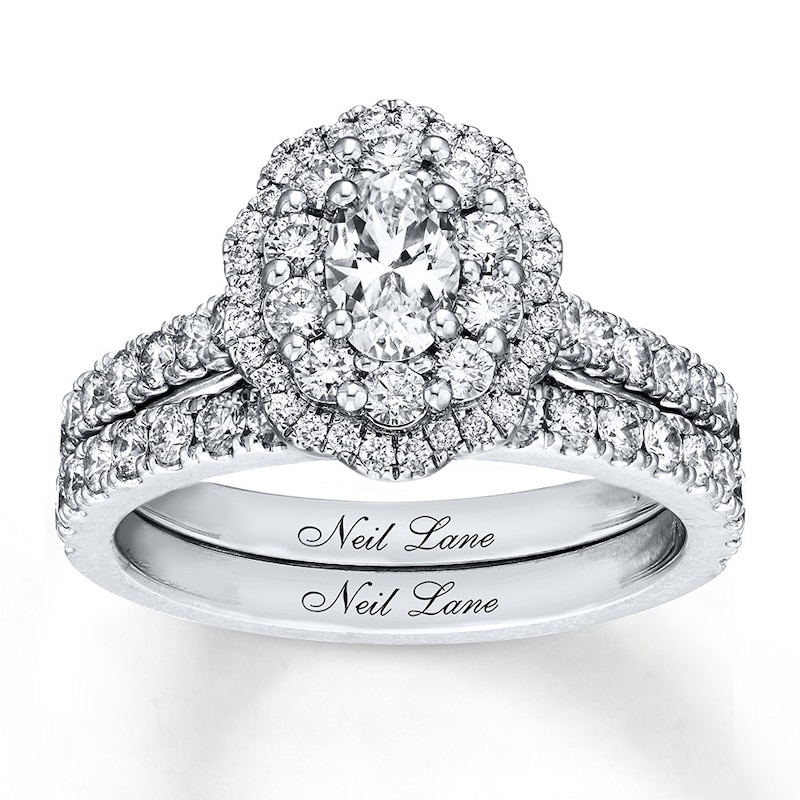 Main Image 1 of Neil Lane Diamond Bridal Set 1-1/2 ct tw 14K White Gold