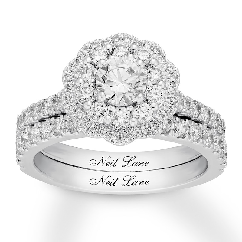 Neil Lane Bridal Set 1-1/2 ct tw Diamonds 14K White Gold