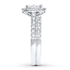 Thumbnail Image 3 of Diamond Bridal Set 1-1/2 ct tw 14K White Gold