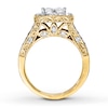 Thumbnail Image 1 of Diamond Bridal Set 2 ct tw Princess-cut 14K Yellow Gold