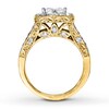 Thumbnail Image 1 of Diamond Bridal Set 2 ct tw Princess-cut 14K Yellow Gold