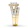 Thumbnail Image 2 of Diamond Bridal Set 2 ct tw Princess-cut 14K Yellow Gold