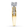 Thumbnail Image 2 of Diamond 3-Stone Ring 1 ct tw Princess-cut 14K Yellow Gold