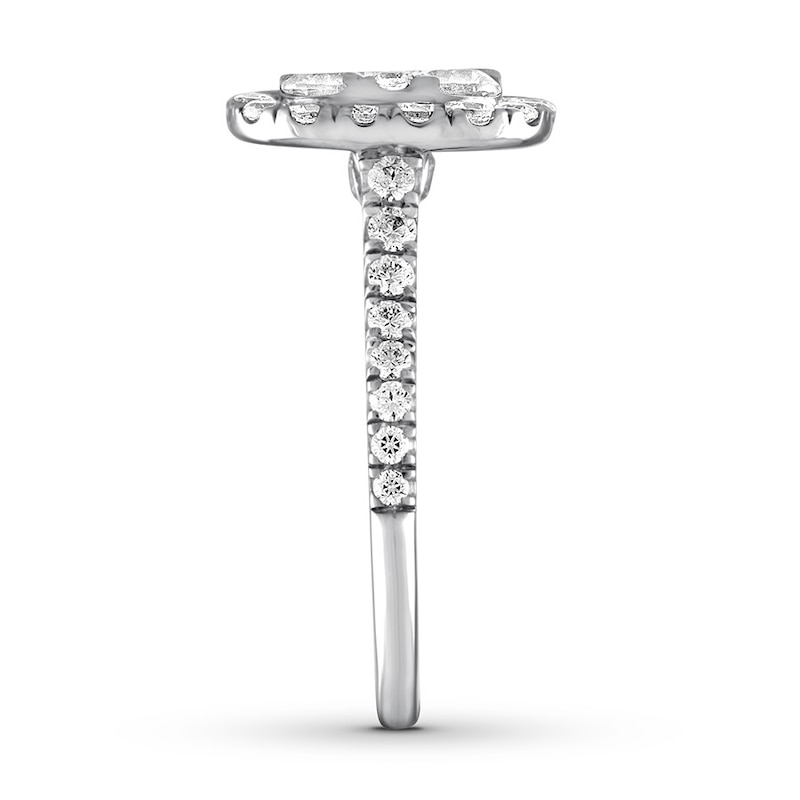 Diamond Engagement Ring 2 ct tw Round-cut 14K White Gold