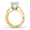 Thumbnail Image 1 of Diamond Bridal Set 4 ct tw Princess-cut 14K Yellow Gold