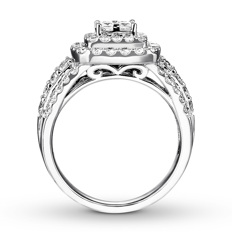 Main Image 2 of Diamond Engagement Ring 1-1/2 ct tw 14K White Gold
